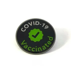✔ Covid-19 Vaccinated Lapel Pin