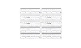 10PCS Fake Nails Measuring Rulers