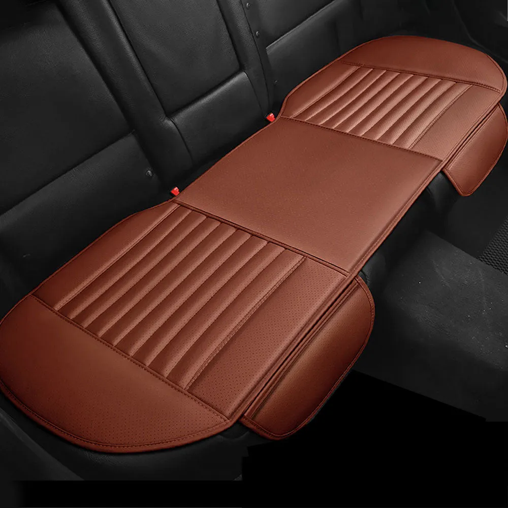 1pcs Breathable Bamboo PU Leather Car Seat Cover Pad Mat Auto Chair Cushion(Color:Black/Beige/Grey/Coffee)