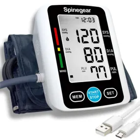 2022 Blood Pressure Monitor for Home use UK CE Approved Digital Upper Arm Cuff BP Machine, USB Powered Auto Pulse Rate Detect Irregular Heartbeat Fast Reading Kit, Large LCD Display & Voice Broadcast