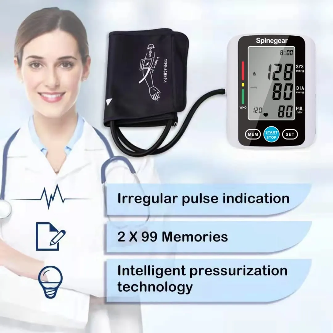 2022 Blood Pressure Monitor for Home use UK CE Approved Digital Upper Arm Cuff BP Machine, USB Powered Auto Pulse Rate Detect Irregular Heartbeat Fast Reading Kit, Large LCD Display & Voice Broadcast