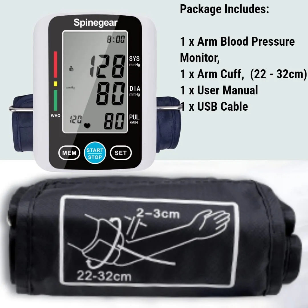 2022 Blood Pressure Monitor for Home use UK CE Approved Digital Upper Arm Cuff BP Machine, USB Powered Auto Pulse Rate Detect Irregular Heartbeat Fast Reading Kit, Large LCD Display & Voice Broadcast