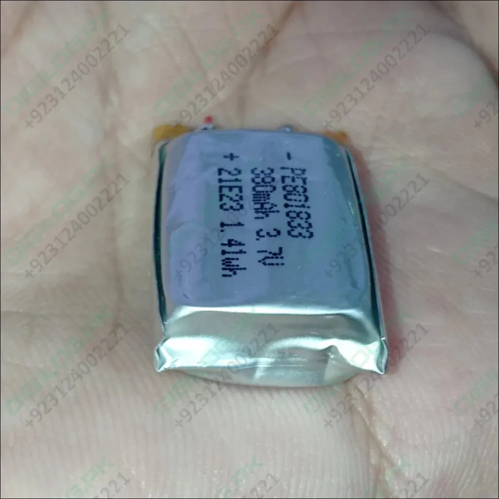 23mm x 28mm x 10mm 3.7v 740ma Li Ion Battery In Pakistan