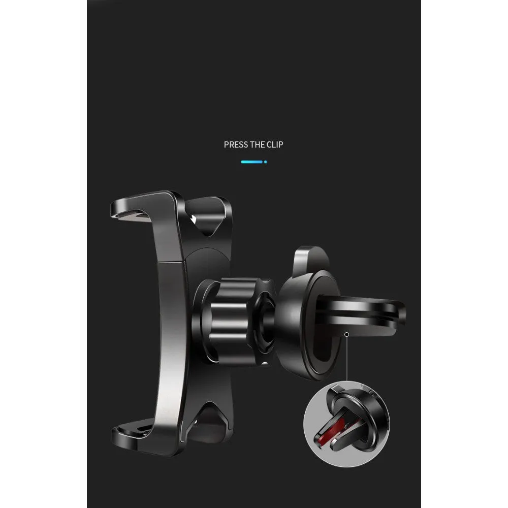 3 in 1 Car GPS Smartphone Holder: Dashboard / Visor Clamp   AC Grid Clip for Jiayu G6 Advanced - Black
