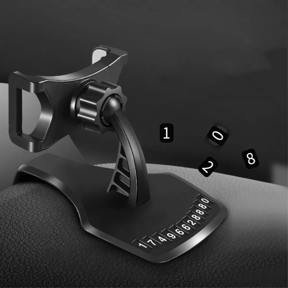 3 in 1 Car GPS Smartphone Holder: Dashboard / Visor Clamp   AC Grid Clip for Jiayu G6 Advanced - Black