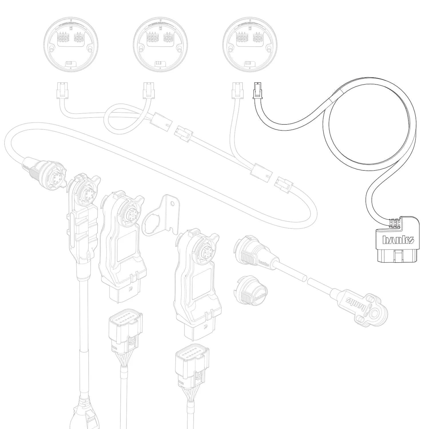 4-Pin OBD-II Cable