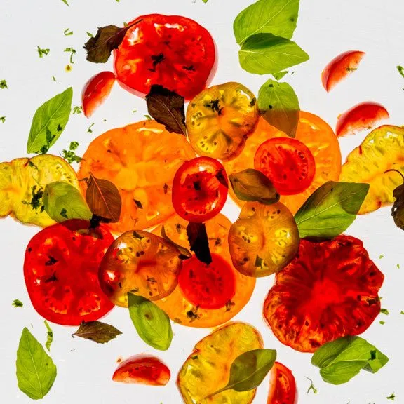 A Tomato Basil Salad 24" Square Banner for Bulletin Boards and Walls