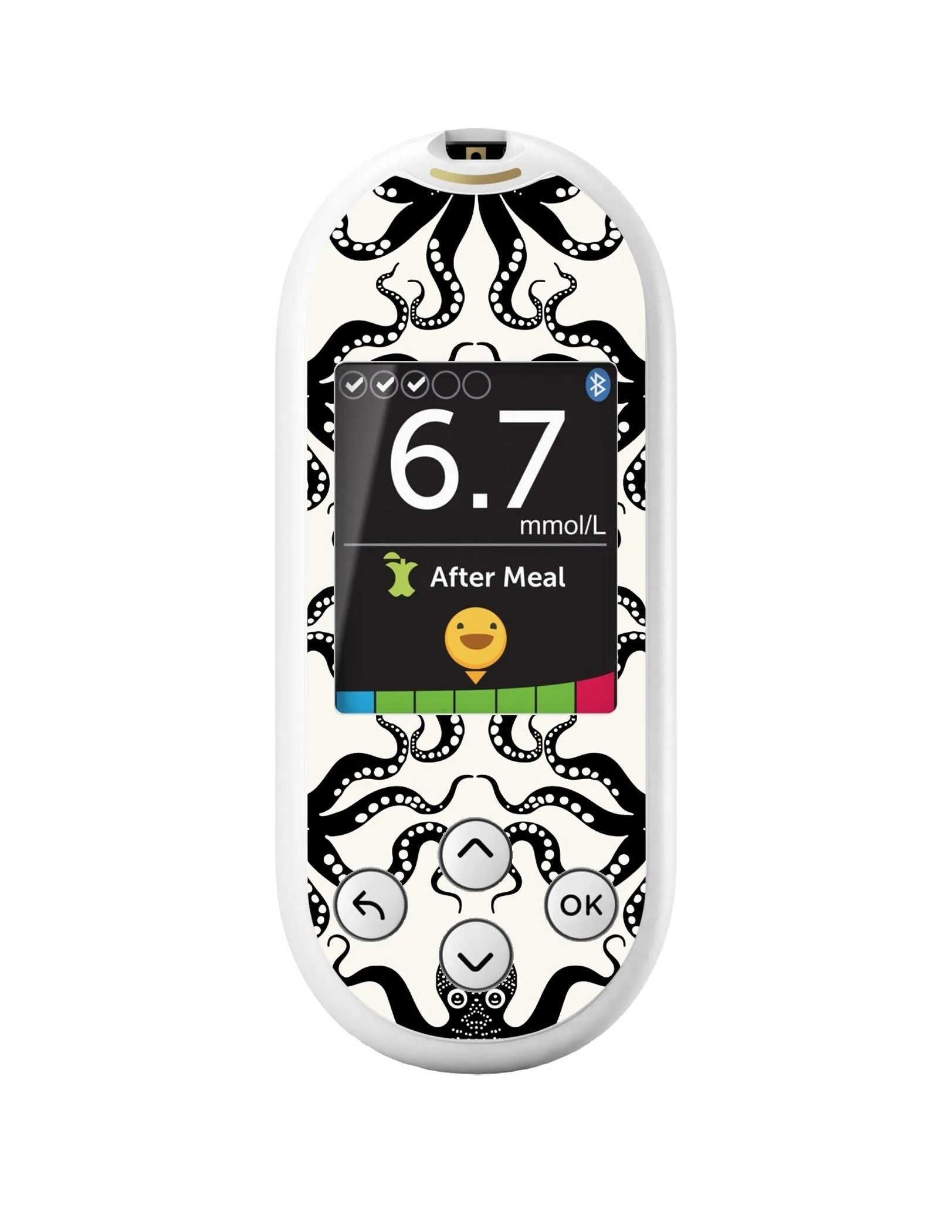 Abstract Octopus for OneTouch Verio Reflect Glucometer