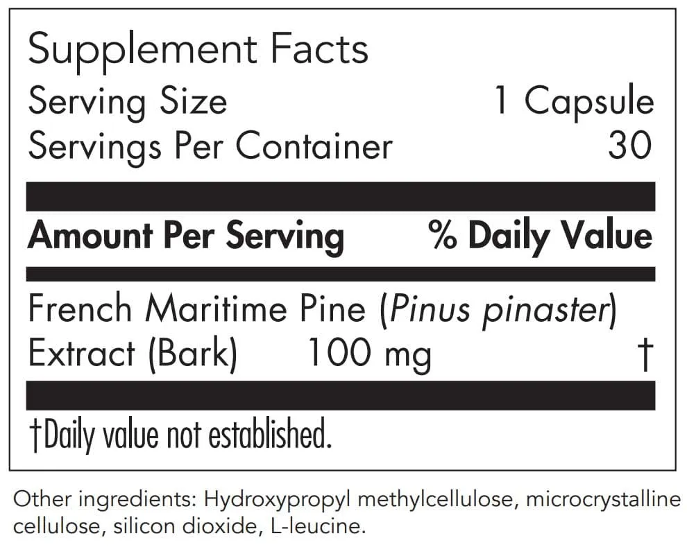 Allergy Research Group Pycnogenol 100