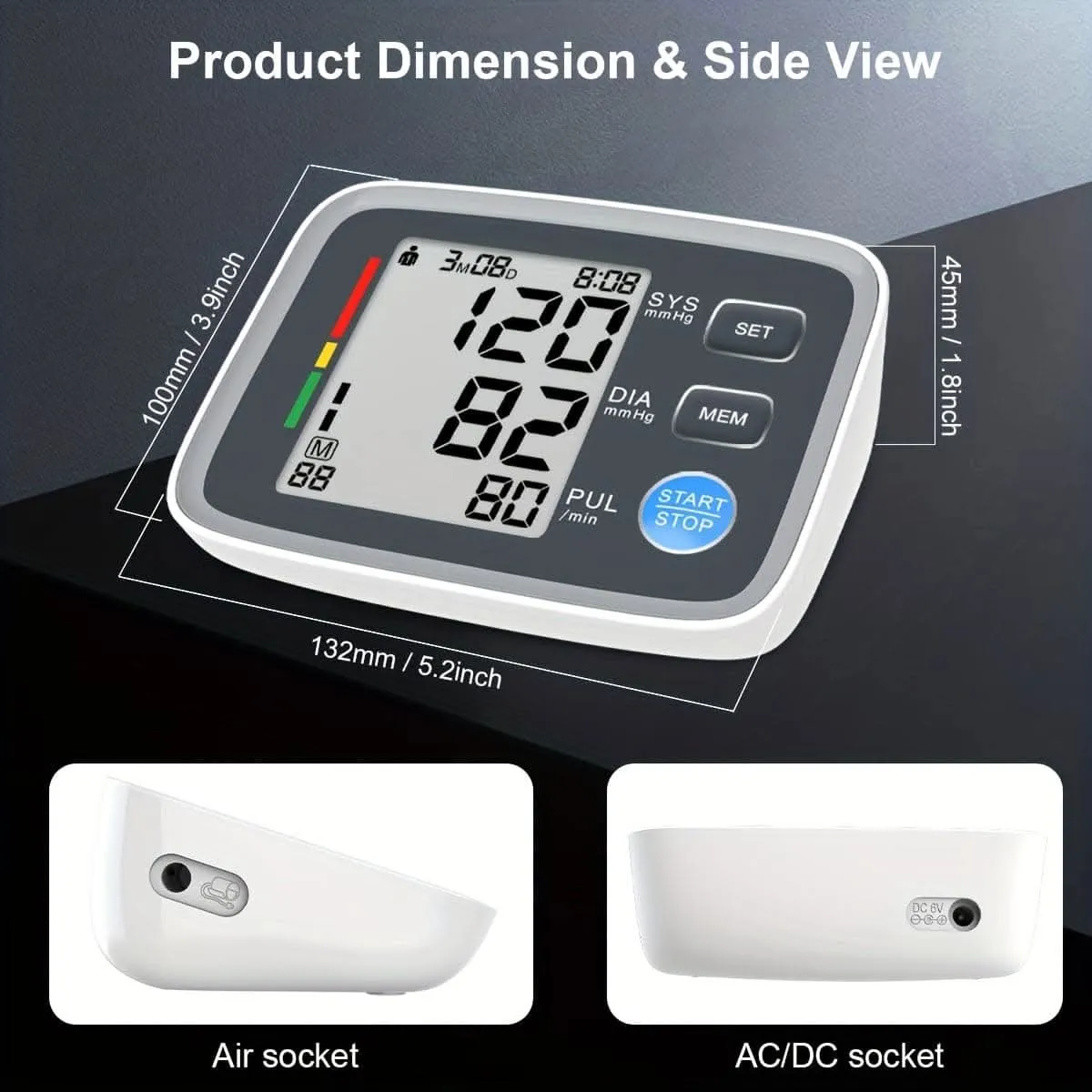 Automatic Upper Arm Blood Pressure Monitor