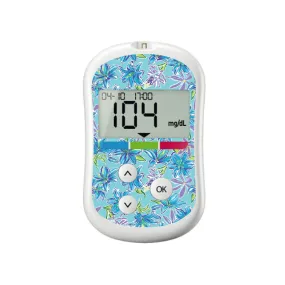 Azul Flowers for OneTouch Verio Flex Glucometer