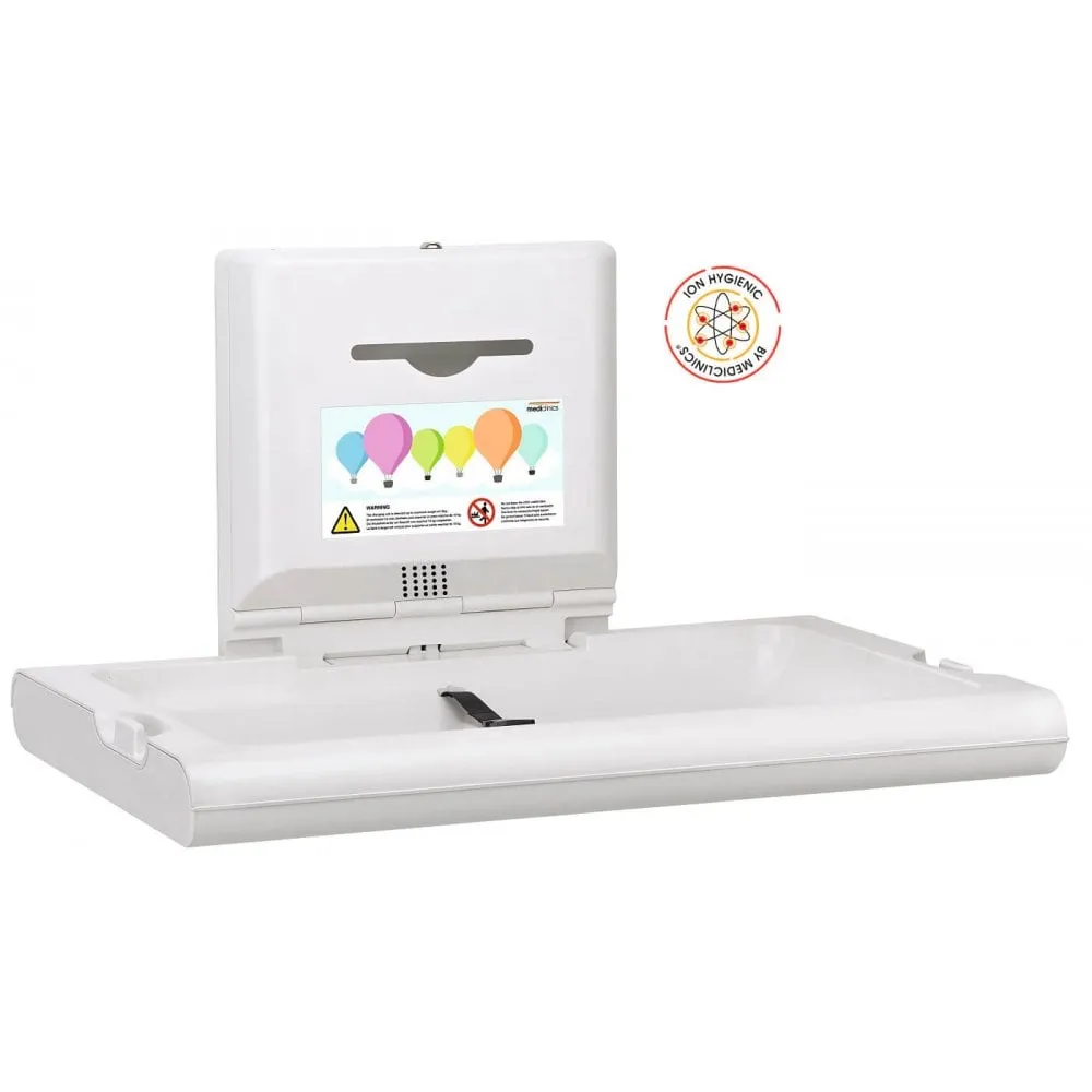 BabyMedi® Horizontal Baby Changing Station - Polypropylene / Stainless Steel with Ioniser