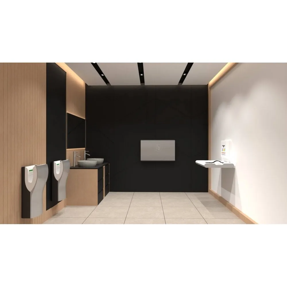 BabyMedi® Horizontal Baby Changing Station - Polypropylene / Stainless Steel with Ioniser