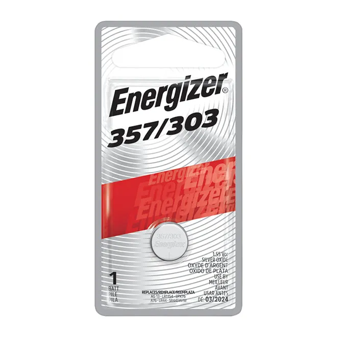 Batteries - Energizer Alkaline Watch 357/303 (Box of 6) 357BPZ