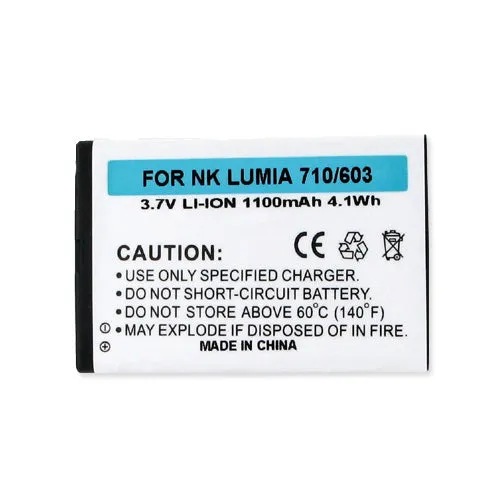 Batteries N Accessories BNA-WB-BLI-1320-1.1 Cell Phone Battery - Li-Ion, 3.7V, 1100 mAh, Ultra High Capacity Battery - Replacement for Nokia 303 Battery