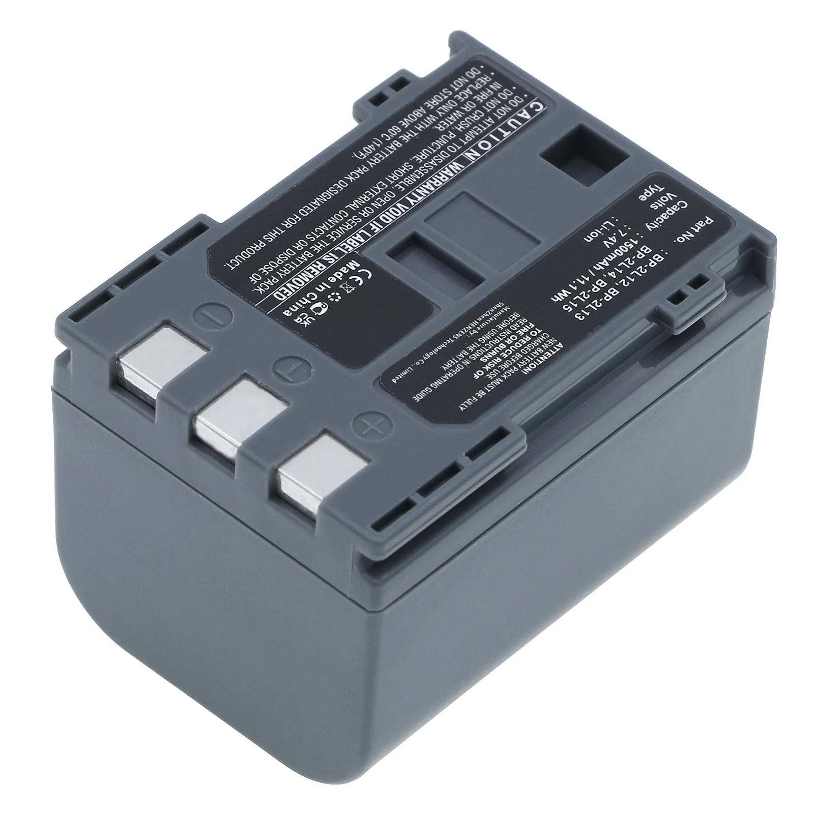 Batteries N Accessories BNA-WB-BP2L12 Camcorder Battery - li-ion, 7.4V, 1500 mAh, Ultra High Capacity Battery - Replacement for Canon BP-2L12 Battery