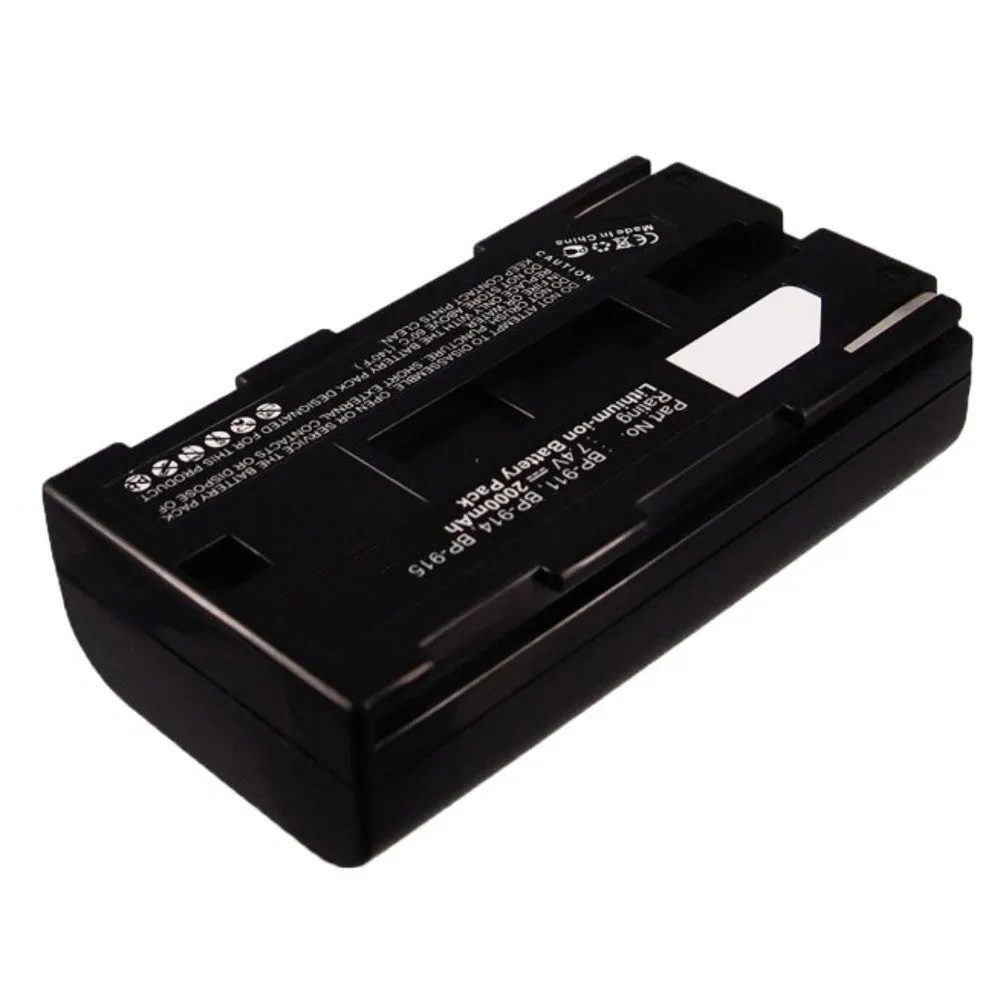 Batteries N Accessories BNA-WB-BP915 Camcorder Battery - Li-ion, 7.4V, 2000 mah, Ultra High Capacity Battery - Replacement for Canon BP-915 Battery