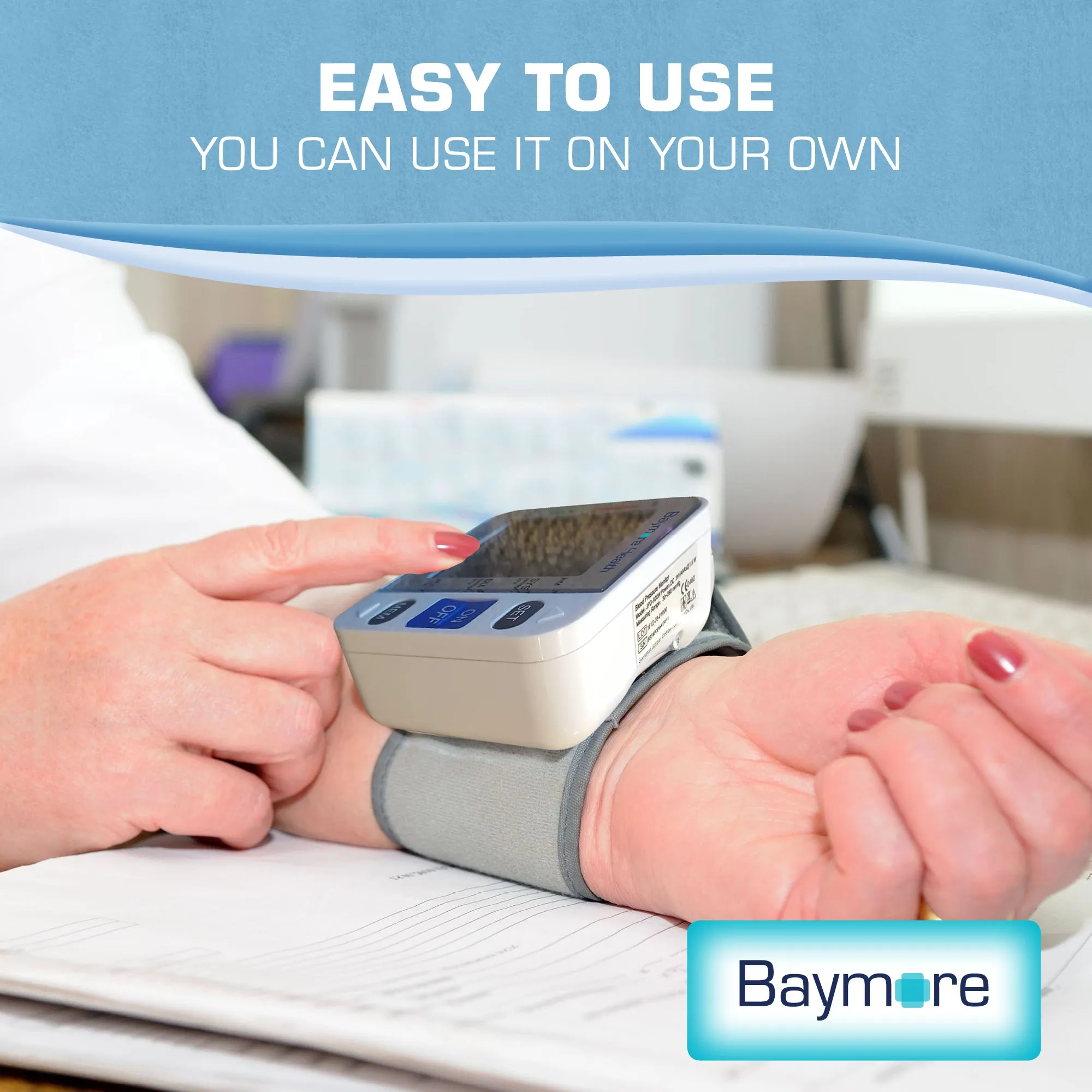 Baymore Digital Wrist Blood Pressure Monitor Cuff