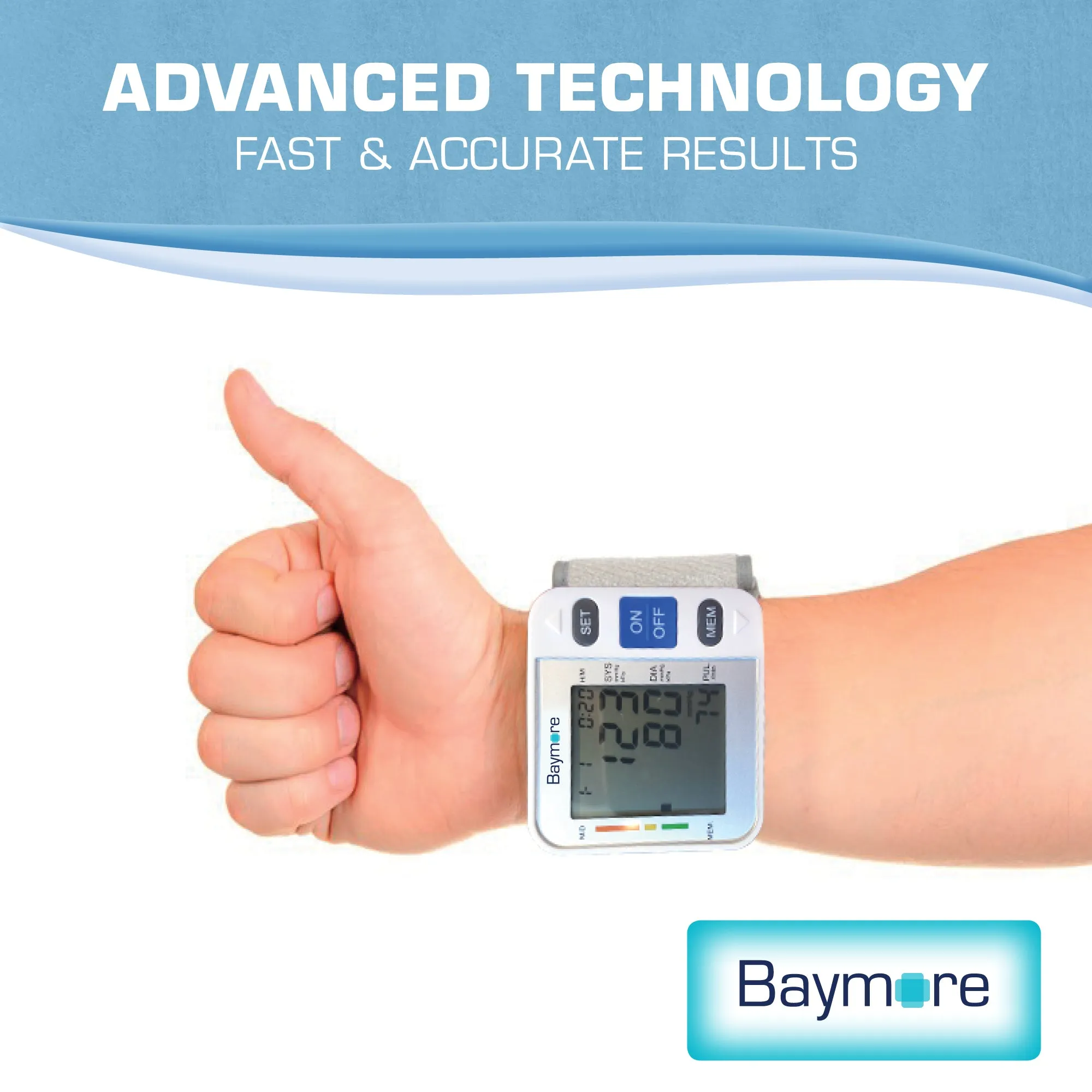 Baymore Digital Wrist Blood Pressure Monitor Cuff