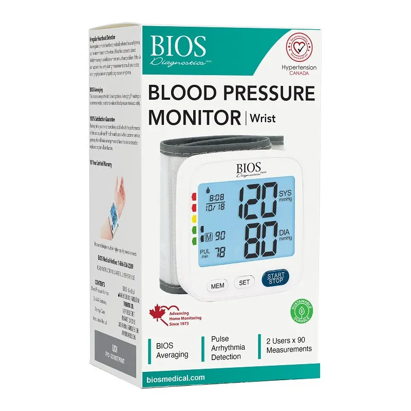 BIOS Diagnostics Blood Presure Monitor - Wrist