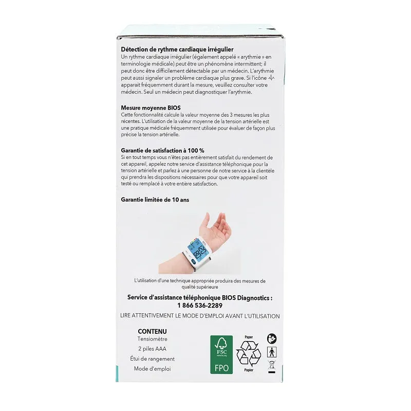 BIOS Diagnostics Blood Presure Monitor - Wrist