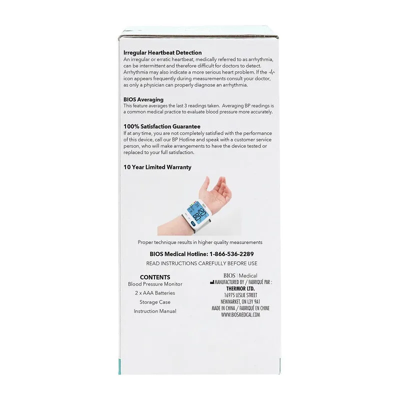 BIOS Diagnostics Blood Presure Monitor - Wrist