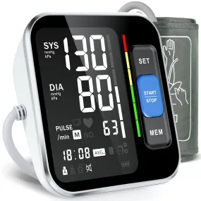 Blood Pressure Monitors for Home Use Upper Arm, Accurate cuff 8.7”-15.7” Monitor with Large Backlight Display 2 Users 240 Sets Memory & HR Detection, Digital BP Machine with Carrying Case Black