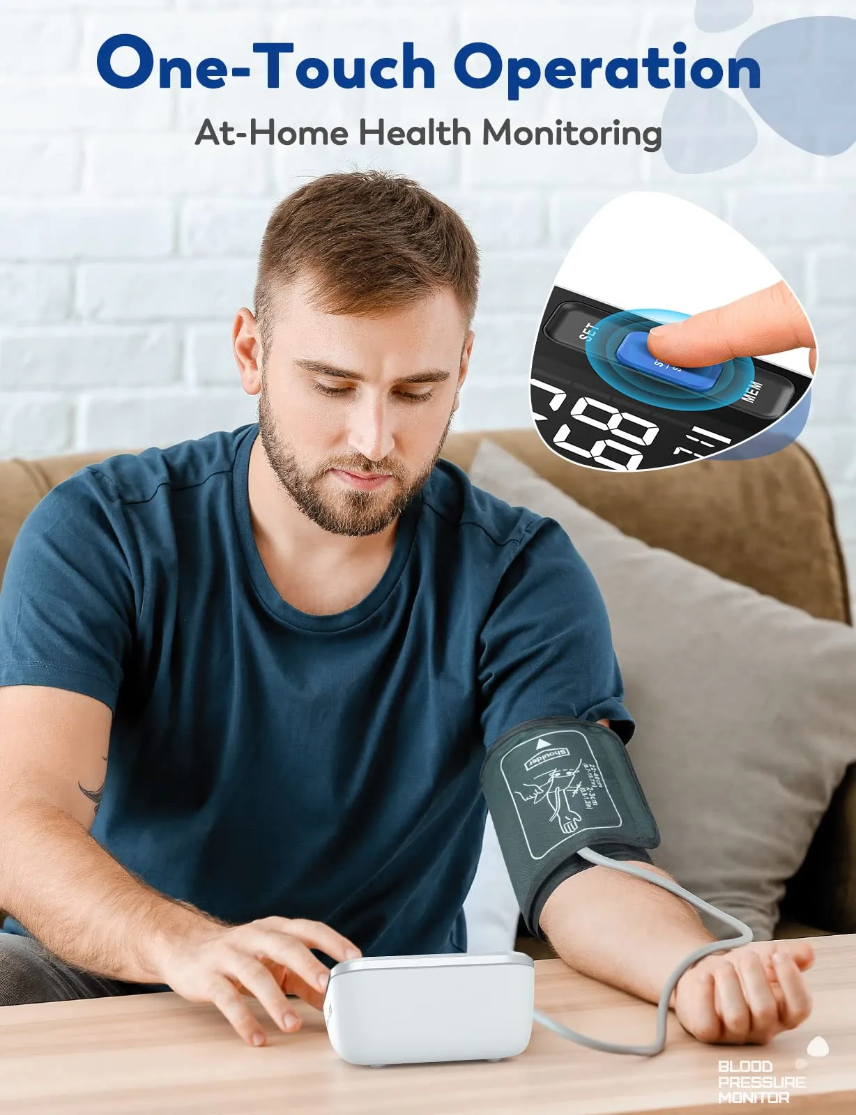 Blood Pressure Monitors for Home Use Upper Arm, Accurate cuff 8.7”-15.7” Monitor with Large Backlight Display 2 Users 240 Sets Memory & HR Detection, Digital BP Machine with Carrying Case Black