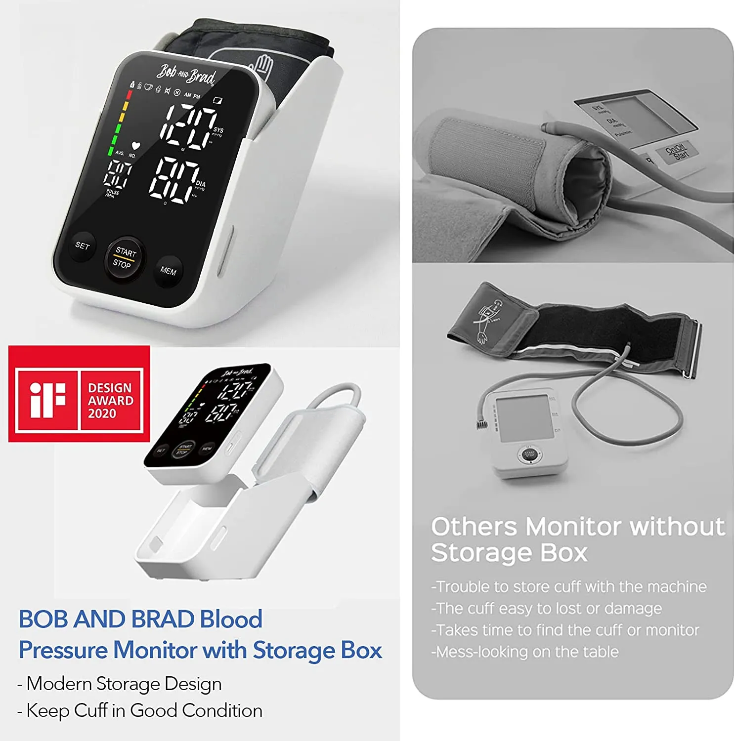 BOB AND BRAD Blood Pressure Monitoring Machine (Open box)