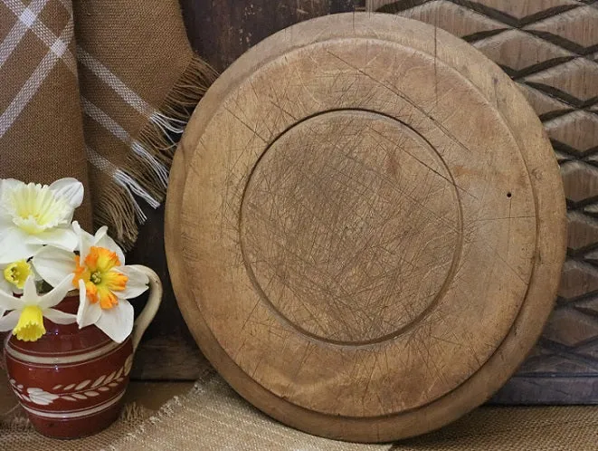 Breadboard Advertising Allinson with Carved Sheffield Knife