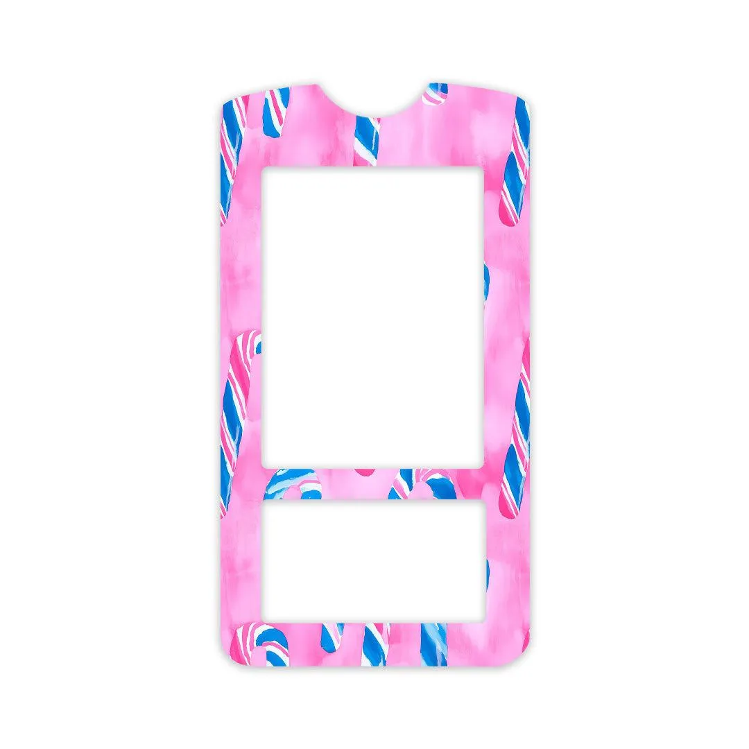 Candy Canes Sticker for OneTouch Verio IQ Glucometer