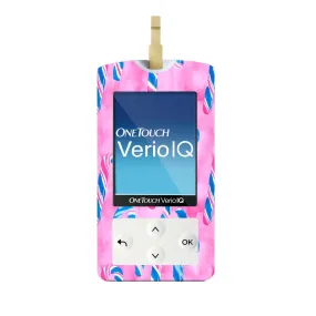 Candy Canes Sticker for OneTouch Verio IQ Glucometer