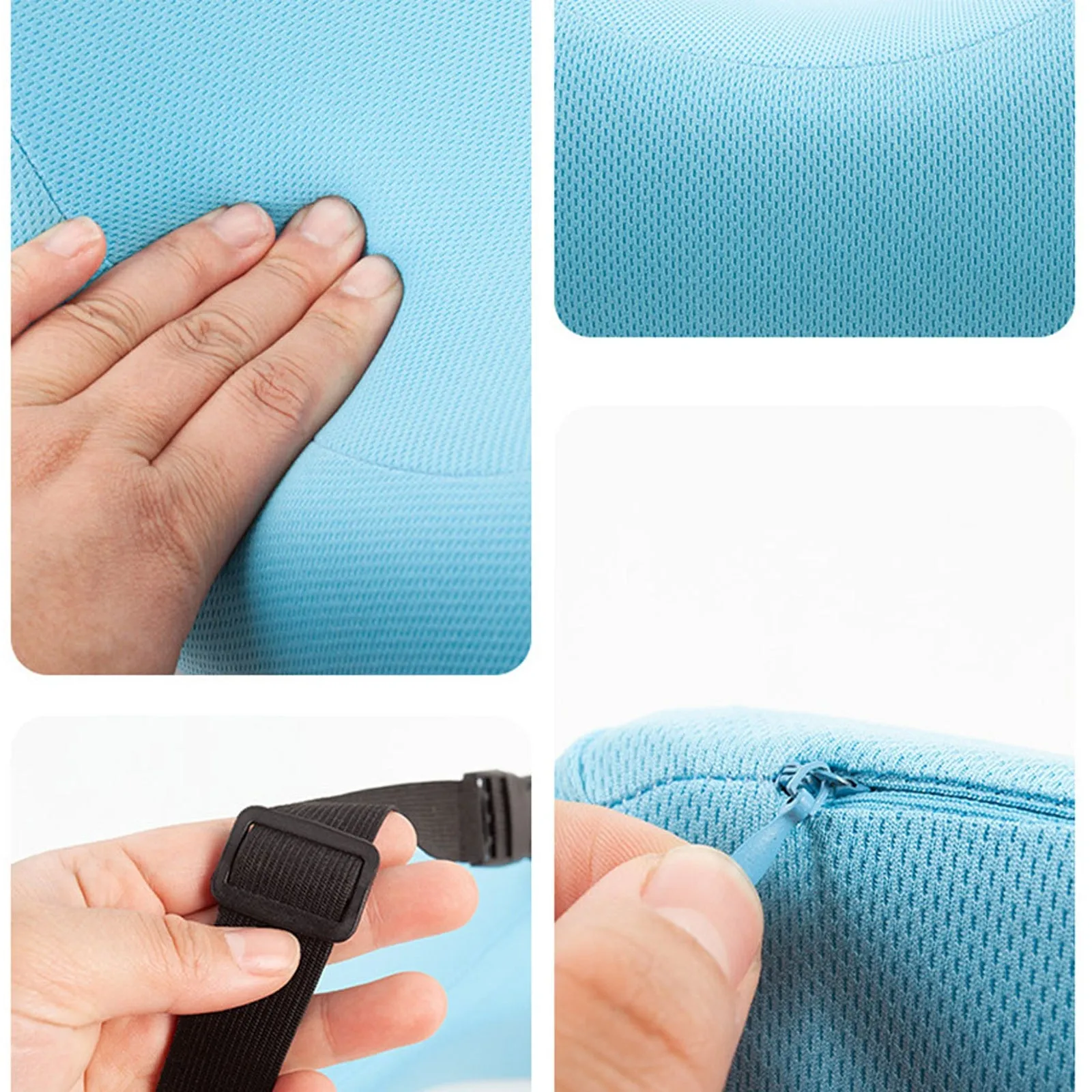 Car Child Headrest Seat Side Sleeping Pillow Soft Memory Foam