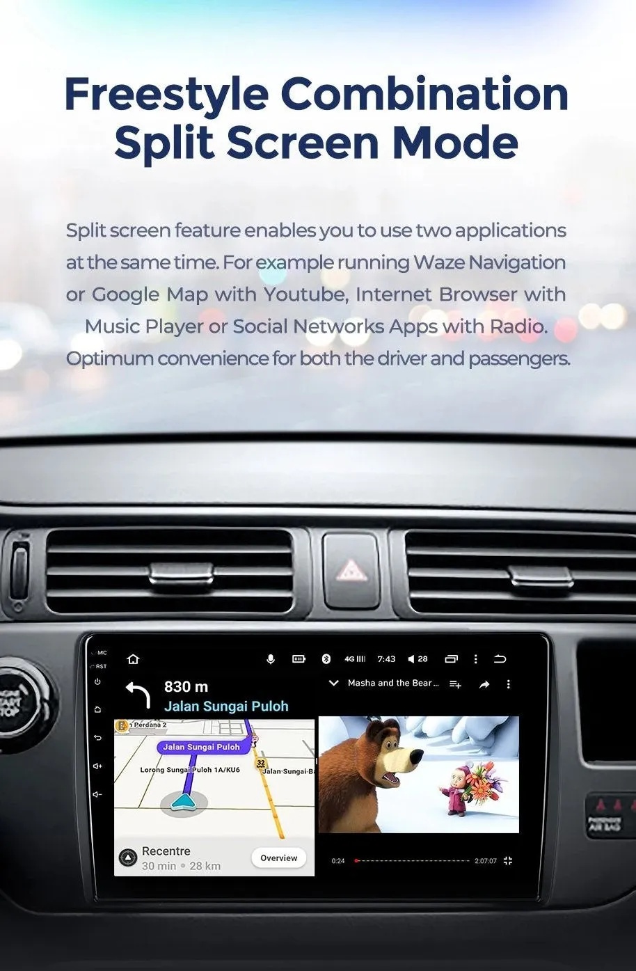 Car Dealz 10.2" Android 10.0 Geely MK 1 2006 - 2013 In Dash Plus OEM Fascia