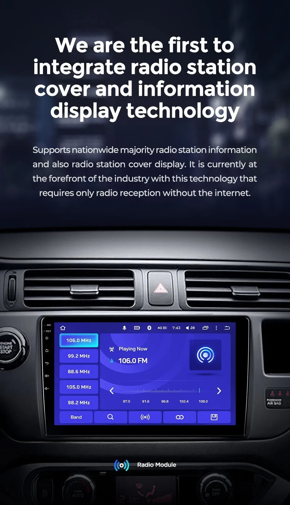 Car Dealz 10.2" Android 10.0 Geely MK 1 2006 - 2013 In Dash Plus OEM Fascia