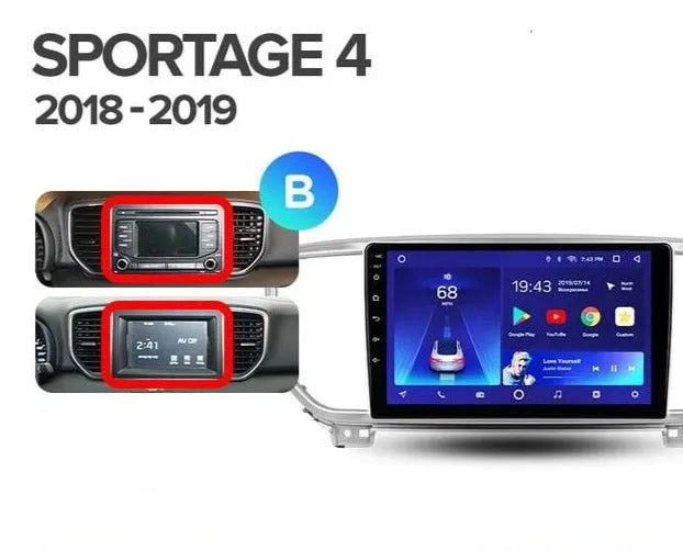 Car Dealz 10.2" Android 10.0 KIA Sportage 4 QL 2018-2019 w CAM In Dash Plus OEM Fascia