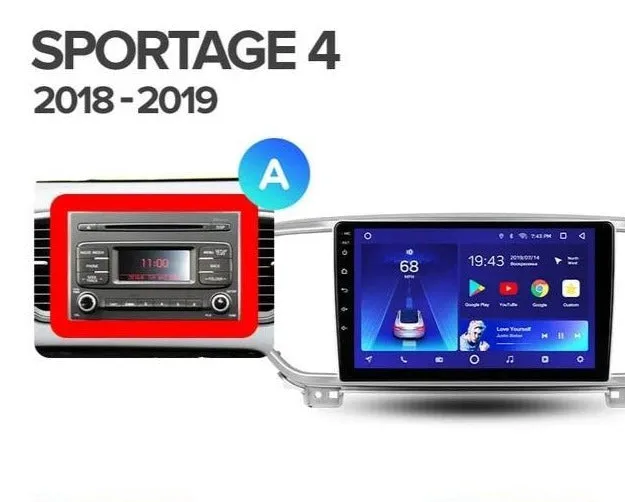 Car Dealz 10.2" Android 10.0 KIA Sportage 4 QL 2018-2019 w CAM In Dash Plus OEM Fascia