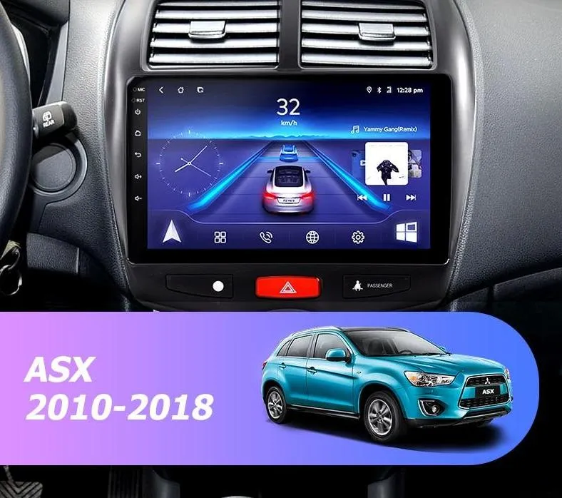Car Dealz 10.2" Android 10.0 Mitsubishi ASX 2010-2018 In Dash Plus OEM Fascia