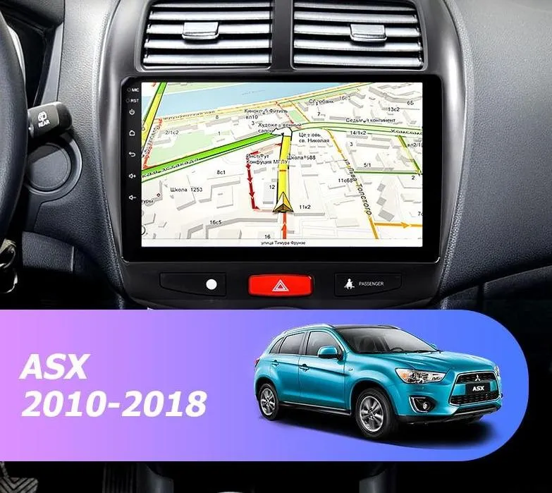 Car Dealz 10.2" Android 10.0 Mitsubishi ASX 2010-2018 In Dash Plus OEM Fascia