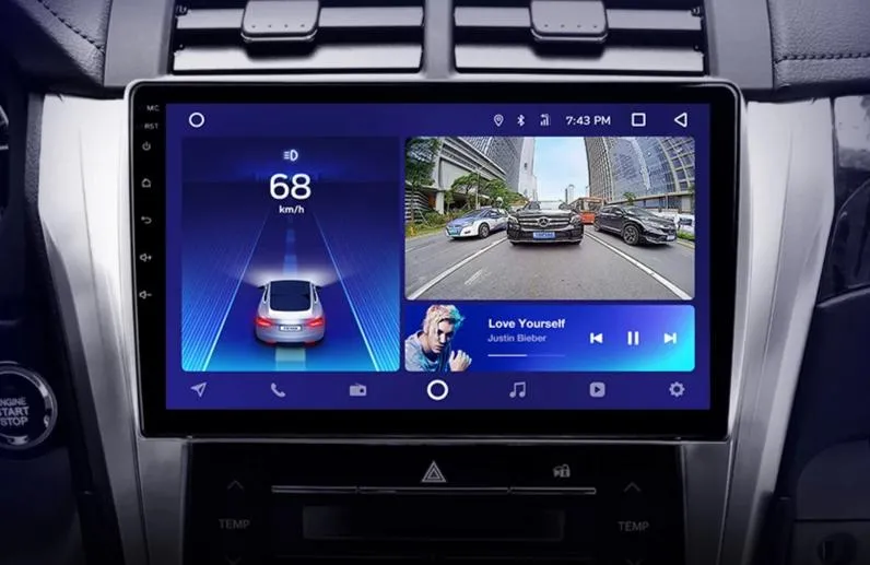 Car Dealz 10.2" Android 10.0 Toyota Camry 8 50 55 2014-2017 In Dash Plus OEM Fascia