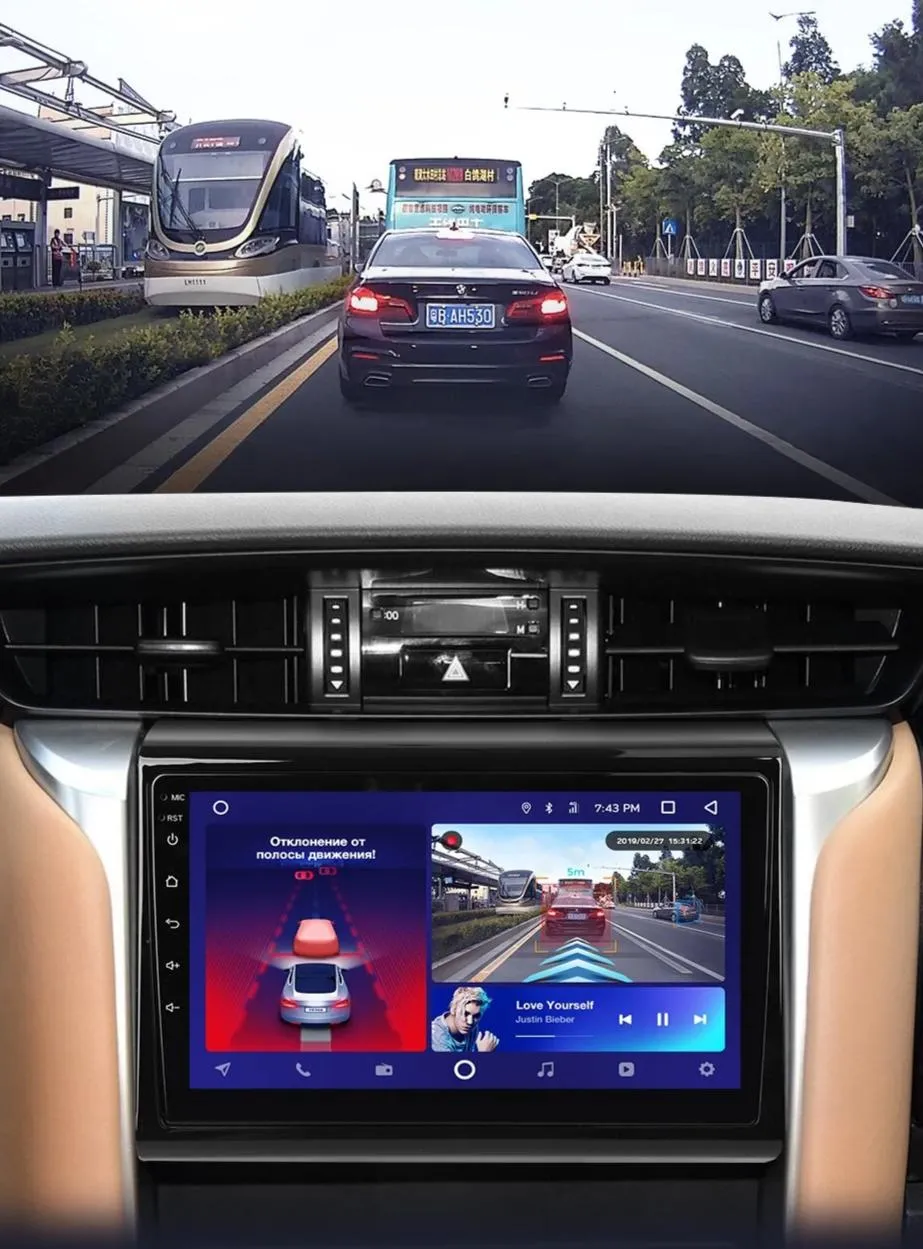 Car Dealz 10.2" Android 10.0 Toyota Fortuner 2 2015-2018 w CAM In Dash Plus OEM Fascia