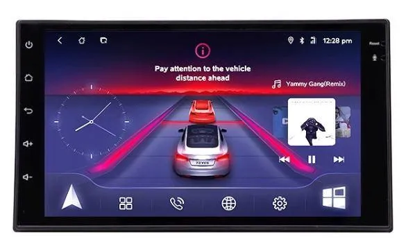 Car Dealz 7" Android 10.0 For Nissan Universal Type w CAM GPS Bluetooth Car Player Navigation Head Unit In Dash Plus OEM Fascia