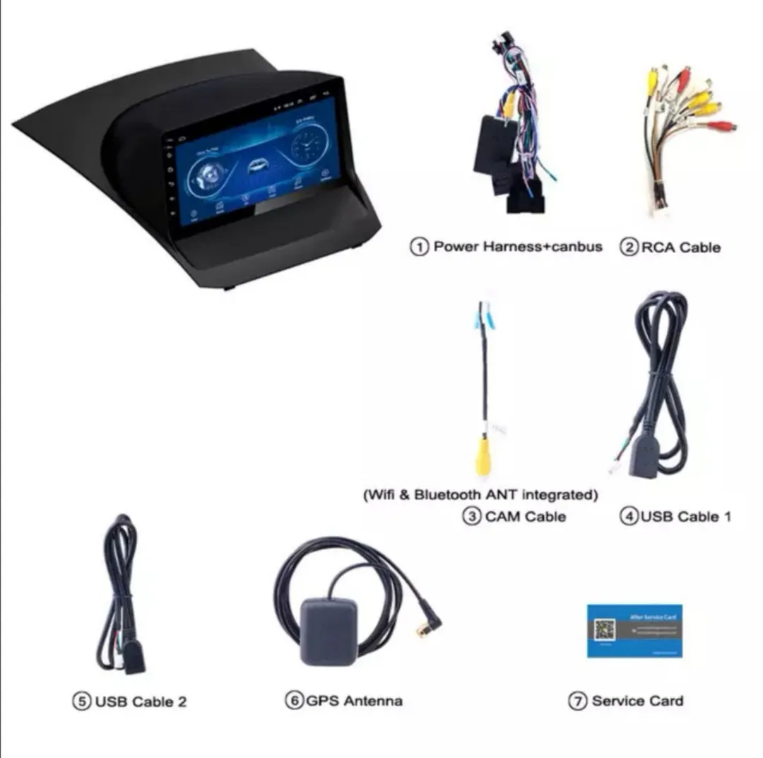 Car Dealz 9" Android 10.0 For Ford Fiesta 2009-2017 w CAM In Dash Plus OEM Fascia
