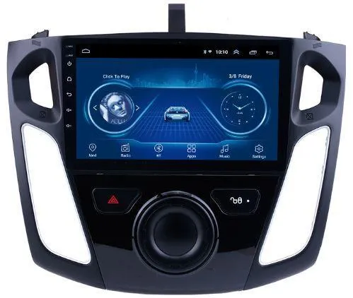 Car Dealz 9" Android 10.0 For Ford Focus 2012-2018 w CAM In Dash Plus OEM Fascia