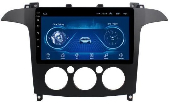 Car Dealz 9" Android 10.0 For Ford S-Max 2012-2015 w CAM In Dash Plus OEM Fascia