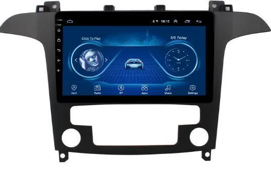 Car Dealz 9" Android 10.0 For Ford S-Max 2012-2015 w CAM In Dash Plus OEM Fascia