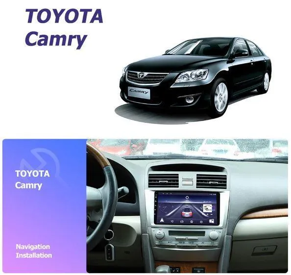 Car Dealz 9" Android 10.0 For Toyota Classic Camry 2006-2011 In Dash Plus OEM Fascia
