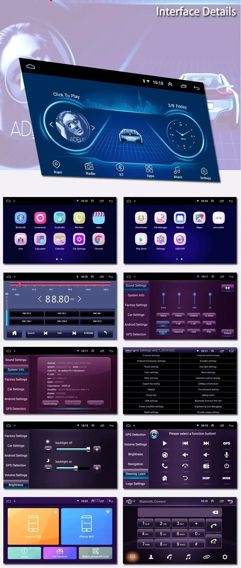 Car Dealz Car Dealz 9" Android 10.0 For Peugeot 301 Citroen Elysee 2014-2018 In Dash Plus OEM Fascia