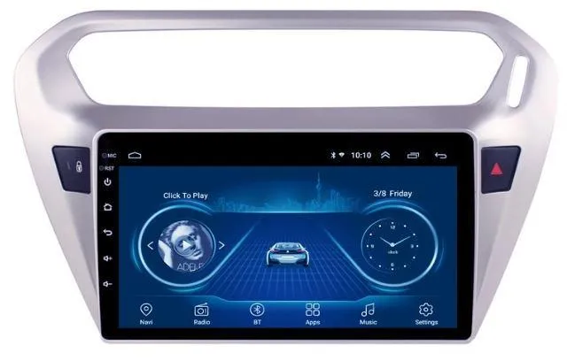 Car Dealz Car Dealz 9" Android 10.0 For Peugeot 301 Citroen Elysee 2014-2018 In Dash Plus OEM Fascia