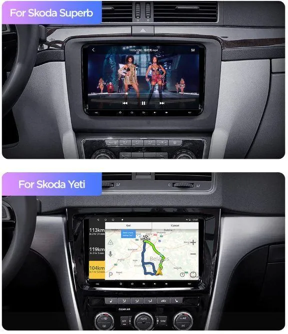 Car Dealz Car Dealz 9" Android 10.0 For Volkswagen Skoda Universal with CAM In Dash Plus OEM Fascia